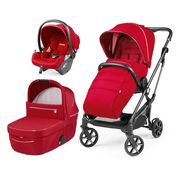 Коляска 3 в 1 Peg Perego Vivace Lounge Modular Red Shine