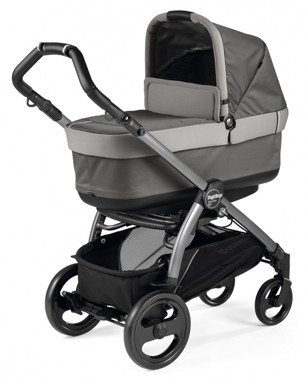 Коляска для новорожденных Peg Perego Book 51 Navetta Pop Up (шасси White/Black) Class Grey