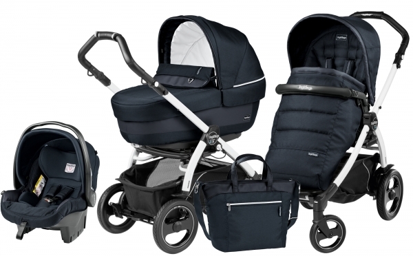 Коляска 3 в 1 Peg Perego Book 51 S Elite Modular System (прогулочный блок Pop-Up Completo, шасси Jet) Luxe Bluenight